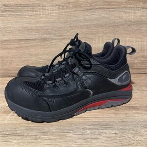 Red wings cooltech work boots 6347 leather mesh shoes composite safety cap toe